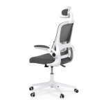 Kancelářská židle, houpací mechanismus, šedá síťovina, KA-Q843 GREY