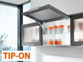 Blum Sada Aventos HK-XS Tip-On ALU mechanismus: slabý, krytka: šedá tmavá (BLAHKXS_18)