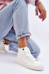 Dámské vysoké tenisky Big Star Fabric LL274445 Bílé 38
