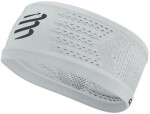 Compressport Thin On/Off Sportovní funkční světle modrá - Běžecká čelenka Compressport Headband On/Off - white