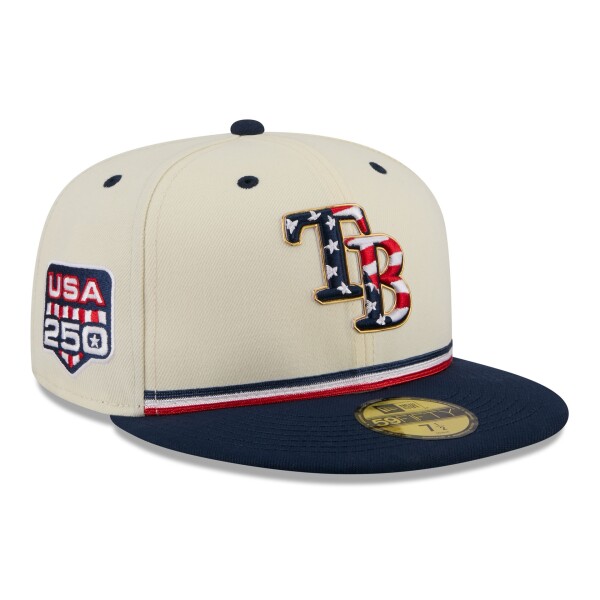 New Era Pánská kšiltovka Tampa Bay Rays MLB 2026 4th of July USA 250 59FIFTY Fitted Velikost: 7 1/2