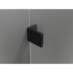 MEXEN/S - Lunar sprchový kout dveře křídlové pravá 70 x 90, transparent, černá 834-070-090-70-00-P