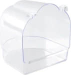 TRIXIE Koupelna pro ptáky půlkruhová / Koupelna pro ptáky / transparentní / 13 x 15 x 14 cm (G12-5402)