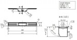 I-Drain - Linear 72 Nerezový sprchový žlab, délka 60 cm, s hydroizolací ID5M06001X1