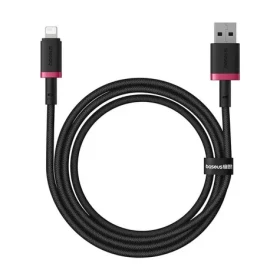 Baseus Dura (P10377801U01-01) Rychlonabíjecí kabel USB-A/Lightning 2.4A 1m červeno-černá (P10377801U01-01)