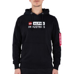 Alpha Industries Mikina Block-Logo Hoody černá