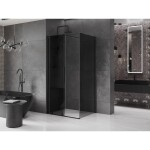 MEXEN/S - Velar sprchový kout, posuvné dveře 120 x 75 cm, grafit, černá 871-120-075-41-70