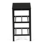 Botník, 1 police, černý matný lak