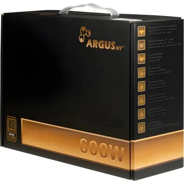 Inter-Tech Argus BPS-600 / Počítačový zdroj / 600W / ATX12V 2.4 / 80 PLUS Bronze / aktivní PFC (88882178)
