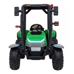 Mamido Dětský elektrický traktor BLAST s přívěsem 2x200W zelený
