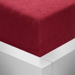 Stanex Froté napínací prostěradlo bordó ROZMĚR: (š/d/v) 180 x 200 x 20 cm, Barva: BORDÓ