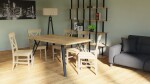 BRADOP Jídelní stůl System RUNE-05 (S40405) - lamino/kov BRA-S40405-RUNE
