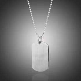 Pánský náhrdelník Umberto chirurgická ocel, Stříbrná 70 cm