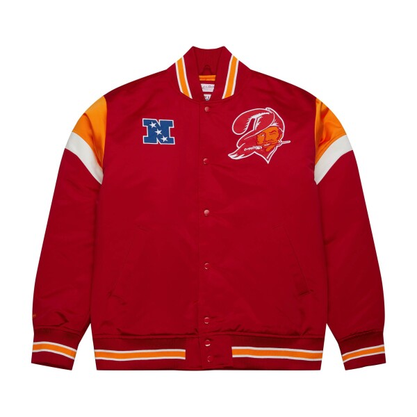 Mitchell & Ness Pánská bunda Tampa Bay Buccaneers NFL Heavyweight Satin Velikost: S