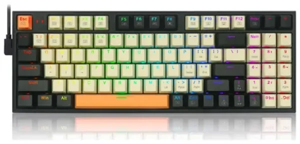 Redragon K636 Kitava Red černá / Herní klávesnice / mechanická / spínače red / USB / US (K636CLO-RGB)