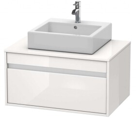 DURAVIT - Ketho Umyvadlová skříňka 43x80x55 cm, 1 zásuvka, lesklá bílá KT669402222