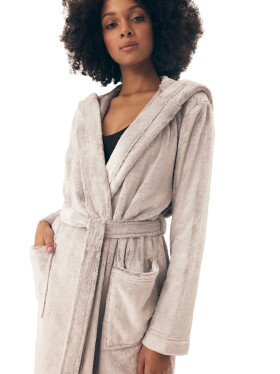 Dámský župan 42877 Brid grey - HENDERSON šedá XL/XXL