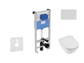 IDEAL STANDARD - ProSys Set předstěnové instalace, klozetu a sedátka Mio, tlačítka Oleas M1, Rimless, Slowclose, Antibak, chrom mat ProSys120M SP71