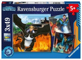 Ravensburger 056880 Jak Vycvičit Draka: Devět Království 3X49 Dílků