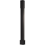 CERANO - Sprchová vzpěra Onyx - hranatá - vertikální do stropu - černá matná - 40 CER-476810