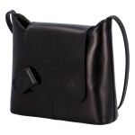 Kožená elegantní crossbody kabelka Abella, černá NEW