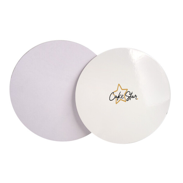 Cake star podložka pod dort pevná bílá lesklá 30cm