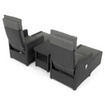 Zahradní set 1+2, polyratan, šedá, AZS-L2665 GREY