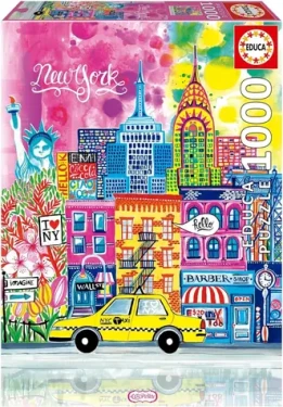 EDUCA Puzzle Car Pintos: New York