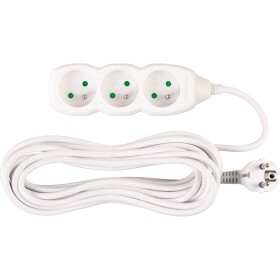 STREND PRO 213325 Prodlužovací kabel, 7m, 3 zásuvky, 3×1mm, bílý