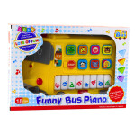 Mamido Vzdělávací elektrické piano Autobus pro batolata žluté