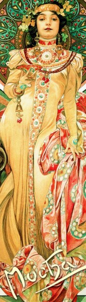 Záložka Alfons Mucha Moet Chandon