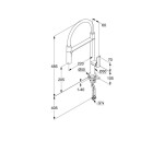 KLUDI - Qord Dřezová baterie s flexibilním ramenem, kartáčovaný nikl 56859N575
