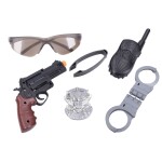 Wiky Pistole s pouty policejní set