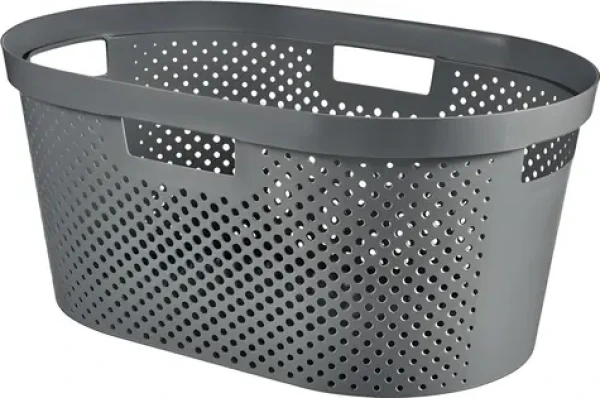 Curver Infinity Recycled 40 l šedá / Koš na prádlo / recyklovaný plast (BX9531)