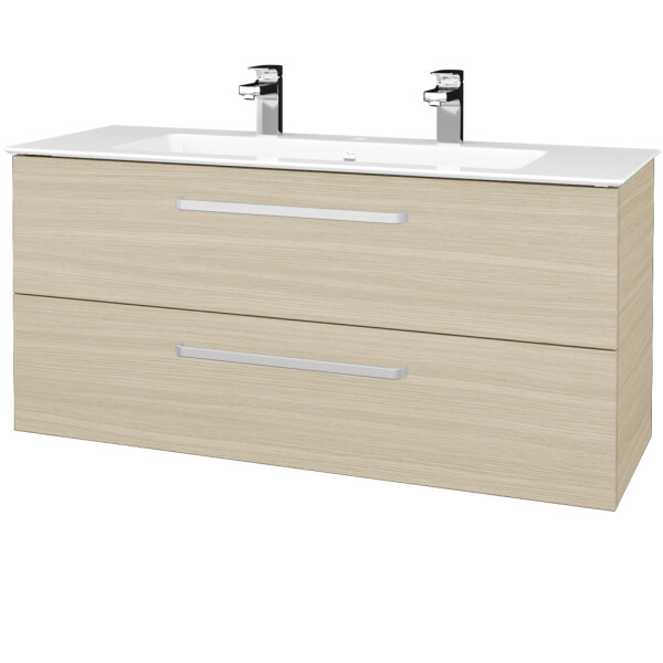 Dřevojas - Umyvadlová skříňka GIO SZZ2 120 - D04 Dub / Úchytka T01 / D04 Dub 407018A