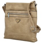 Trendy dámská koženková crossbody Laka, béžová