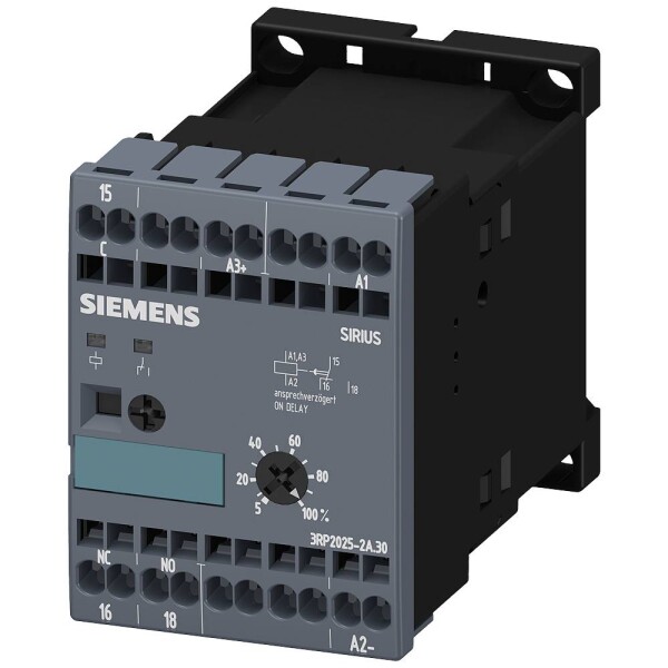 Siemens 3RP2025-2AP30 3RP20252AP30 časové relé, 1 ks