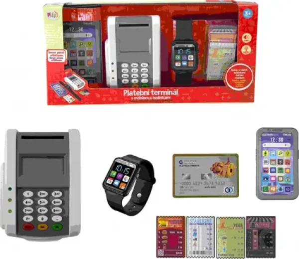 PLEJO Platební terminál s mobilem a hodinkami