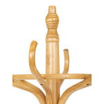 Věšák dřevěný stojanový, masiv topol a bříza, barva medový dub, výška 185 cm