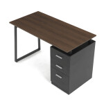 Kancelářský stůl 120x60cm, melamin, ořech, APC-3218 OAK