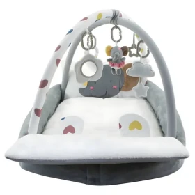 2KIDS TOYS Hrací deka s hrazdičkou a ohrádkou Slon / 5 závěsných hraček / Polyester / 0+ (2D98504)