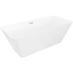 MEXEN/S - Velo Slim volně stojící vana 170 x 75, bílá, sifon a přepad chrom 52811707500-01
