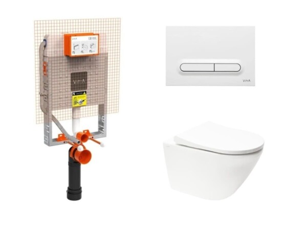 Závěsný WC set k zazdění Vitra S60 SIKOVZW3 SIKOVZW3