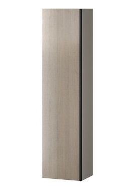 CERSANIT - Nábytkový sloupek VIRGO šedý dub s černou úchytkou S522-035
