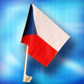 Ptakoviny.cz Vlajka na auto Česká republika 45 cm