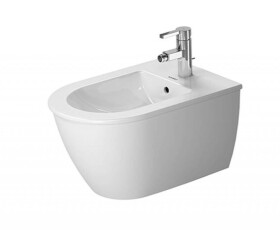 DURAVIT - Darling New Závěsný bidet, s 1 otvorem pro baterii, s WonderGliss, alpská bílá 22491500001