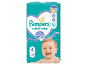 Pampers Active Baby, vel. 4, 58 ks
