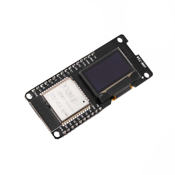 Vývojová deska ESP32 s 0.96" OLED displejem Bílý