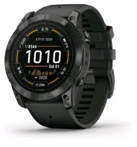 Rozbaleno - Garmin epix Pro(gen2)Standard Edition šedo-černá/Chytré hodinky/GPS/1.4" d. displej/mapy/BT/voděodolné / rozbaleno (010-02804-21.rozbaleno)