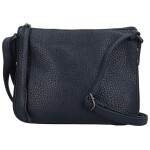 Trendy dámská koženková crossbody kabelka Maewa, tmavě modrá